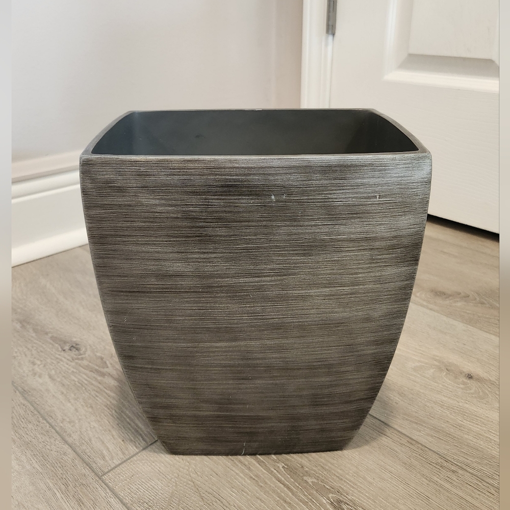 Antique Pewter Waste Basket